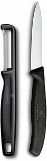 Victorinox Swiss Classic Paring Knife Set w/Peeler 2 PC Black