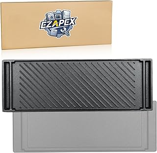 DG61-00859A Upgraded Reversible Griddle Compatible With Stove Parts Cast Iron Center Griddle Plate Gas Range NX58F5500SS NX58J5600SG Replaces DG61-00563A PD00026503 And More