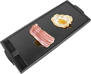 W10432544 Griddle Stove Replacement Parts for Whirlpool Gas Stove Top Griddle Pan, Cast Iron Range Griddle Plate W10432539 KitchenAid Kenmore Jennair Maytag Gas Cooktop Parts Burner Griddle Flat