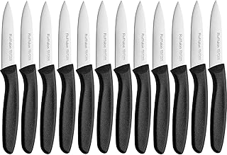 Paring Knife Fruit Knife Set (12 Pieces), Ultra Sharp Stainless Steel Vegetable and Fruit Knife with PP Plastic Ergonomic Handle for Cutting Fruits and Vegetables.