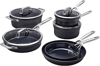 ZWILLING Motion Ceramic Hard Anodized 10-pc Aluminum Nonstick Cookware Set
