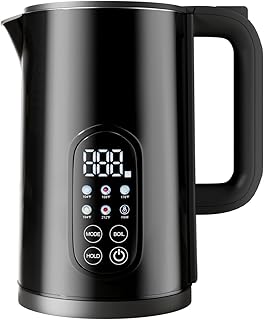 Electric Kettle with Temperature Control,1.7L| 5 Presets for Baby Milk, Coffee, Tea | 2H Keep Warm,Cordless Temperature-Controlled Coffee Kettle