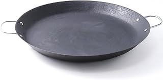 16 Inch Cast Iron Comal Redondo para Tortillas Grande – Large Round Heavy-Duty Griddle Pan with Dual Handles for Mexican Cooking, Quesadillas, Tlayudas, and Outdoor Grill Use