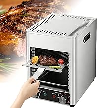 1700w Propane Steak Broiler Gas Steak Grill for Carnivores Portable Propane Steak Smoker Broiler,Time and Temperature Adjustable,Quick Cooking,Suitable for Indoor Kitchen Outdoor Picnic