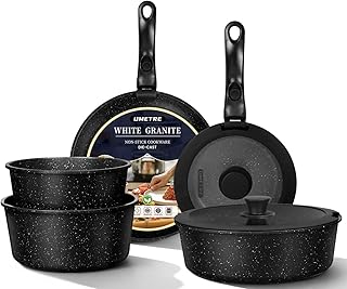 pots and Pans Set, Nonstick Cookware Set Detachable Handle, Induction Kitchen Cookware Sets with Removable Handle, Non Stick RV Cookware Set, Dishwasher ＆ Oven Safe (9 PCS)
