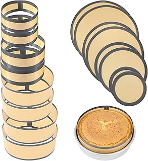 4 Set Silicone Baking Mat for 4, 7, 9,10Inch Springform Pan Protector Prevent Cake from Sticking to Bottom and Side Easy Clean Nonstick Silicone Liners for Baking Cheesecake Pan(Gray)