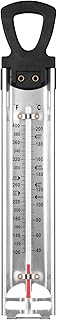 2026 Upgraded Candy Thermometer with Pot Clip and Hanging Ring Handle, Stainless Steel Deep Fry Thermometer, Candy/Deep Fry/Jam/Sugar/Syrup Thermometer, Instant Read Food Thermometer for Home Cooking