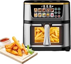 DigitaL Fryer Oven 10L, 8-in-1 Fryer, GLass With Transparent Design, Smart, Bake & Roast, Countertop, High PoWer 1400W