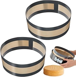 2 Pack Silicone Baking Mat for Springform Pan Silicone Cheesecake Pan Protector Prevent cake from Sticking to Bottom and Side Easy Clean and Non Sick Cake Mat for Cheesecake Pans