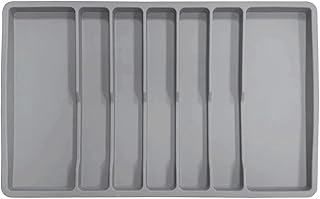 Cutlery Drawer Organizer,Silicone Large Capacity Kitchen Organization - Silverware Holder for Spoons | for Dorm Apartment Living Room Bedroom Tableware Jewelry Cosmetics Tools