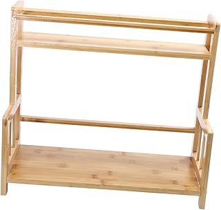 2-tier Spice Rack Organizer Multifunctional Kitchen Countertop Storage Shelf Daily Spice Stand Kitchen Cabinet Food Storage Holder