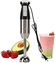 Chrees Immersion Hand Blender, Corded hand blender, 400W Electric Handheld Portable Stick Mixer with 2 Mixing Speed for Effortless Blending Soup, Smoothies, Puree Baby Food