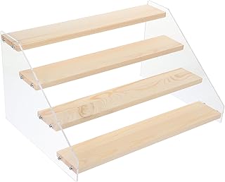 VALICLUD Multi-tier Acrylic Spice Rack Organizer Countertop Shelf Cabinet Seasoning Jar Storage Rack for Kitchen Pantry Toiletry Storage