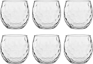 Chill Acrylic Roly Stemless Wine Glass - Clear - Set of 6