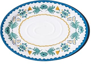 Montelupo Melamine Oval Serving Platter - Multicolor - 20" x 14"