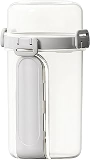 Salad Cup With Fork And Spoon, Portable Double Layer 7.3 X 4.2 In Yogurt Containers For Breakfast, Lunch, & Snacking