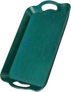 Serving Tray with Handles | Rectangular Platter Board,Rectangular Snack Plate - for Party Dinner Breakfast Buffet Picnic Kitchen Bar Dessert Cake