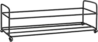 Kitchen Seasoning Organizer Rack, Black Metal Spice Rack, 11.3 In/28.8 Cm Metal Spice Shelf, Freestanding Spice Rack Holders For Countertop