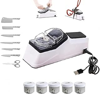 Besynersharp Pro Electric Knife Sharpener for Kitchen Knives, with Replacement Grinding Tools, Double Sided, With Replacement Grinding Tools，Quick Sharpening & Polishing (1PC)