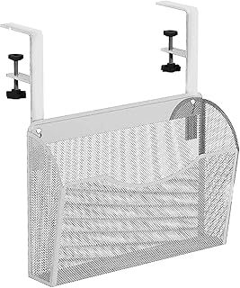 Under Shelf Storage Basket, Under Table Waterproof Organizer, Multipurpose Side Desk Holder, Space-Saving Storage Rack for Kitchen, Pantry