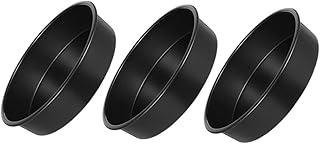 3pcs 8-inch round Nonstick Cake Molds Set with Solid Bottom for Home Baking, Mousse and Cheesecake Entremet Pans Suitable for Oven Use