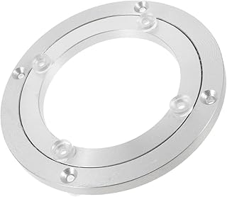 Aluminium Alloy Turntable Bearing 4-inch X 8.5mm Heavy Duty Swivel Base for Household Dining Table Restaurant Supply Smooth Rotating Lazy Susan Kitchen Pantry Organizer