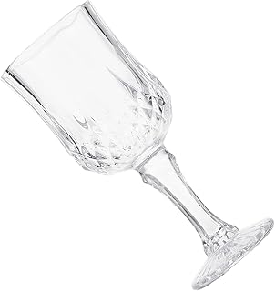 Thickened Diamond Large Red Wine Glasses Set Vintage Glass Wine Cups for Party Beverage Cocktail Drinking Cup Sturdy Crystal Stemware and Entertaining