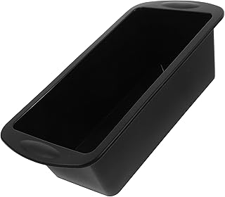 Rectangular Silicone Bread Loaf Pan Mold Nonstick Baking Tray Black Reusable Cake Mold for Homemade Sandwich Bread and Toast Baking