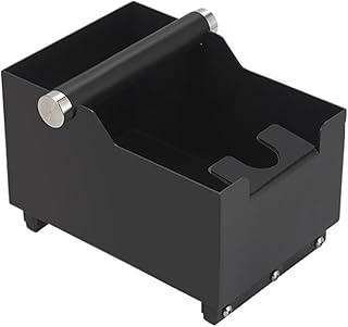 1PCS 2 In 1 Coffee Knock Box Coffee Tamper Station Stainless Steel Coffee Grounds Knock Box Space Saving For Household Cafe Use