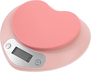 Portable Electronic Kitchen Scale 1g-5kg Precision Digital Baking Pastry Food Scale Pink Battery Operated for Cooking and Meal Prep