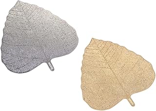 Creative 2pcs Tea Filter Set Palm Leaf Stainless Steel Fine Mesh Strainers Loose Leaf Tea Infuser for Home Ceremony and Brewing