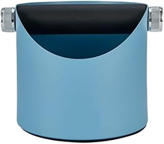 Espresso Stainless Steel Knock Box, Coffee Accessories With Removable Knocking Rod Shock, Non-slip Base(Blue)