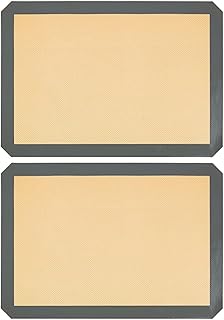 2pcs Silicone Baking Mats 30x21cm Non-stick Heat Resistant Fiberglass Baking Pads for Home Kitchen Reusable Oven Liner Tools