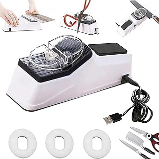Besynersharp Pro, Double Sided Knife Sharpener, Electric Knife Sharpener, Professional Electric Knife Sharpeners for Kitchen, Quick Sharpening & Polishing, Stable Non-Slip Base (1PC)