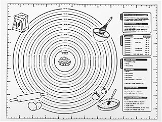 Silicone Kneading Mat with Measurement, Non-stick Thickened Dough Rolling Pad 40x29.5cm, Food-grade Baking Mat for Kitchen Pastry and Pizza Preparation