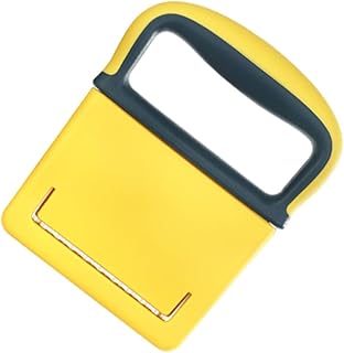 Stainless Metal Wavy Potato Slicer and Vegetable Cutter with Rippled Blade for French Fries and Onion Chopping, Household Kitchen Mandoline Tool with Yellow Handle, 1pcs