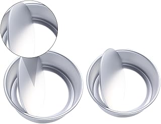 2pcs round Mousse Cake Mold Set 6 8 Inch Aluminum Alloy Non-stick Baking Pan for DIY Dessert and Cake Baking