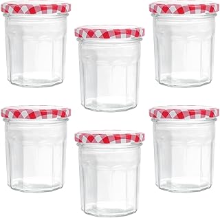 6pcs 250ml Glass Honey Jars with Airtight Lids, Sealed Food Preservation Bottles for Kitchen Storage and Pantry Organization, Household Jam and Food Storage Containers