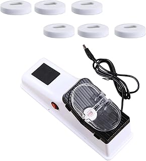 Lightweight ABS Construction Double Sided Knives Sharpener with 6 Grinding Discs USB Port for Safe Comfortable Play Kitchen Accessory