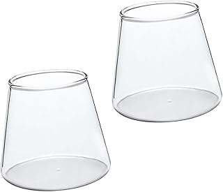 2pcs Heat-resistant Glass Beer and Juice Cups 300ml Set Glass Tumblers Household Water Glasses for Cocktails and Cold Beverages
