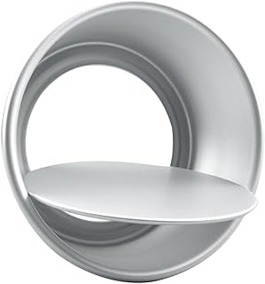 6 Inch Aluminum Alloy DIY Live Bottom Hollow round Cake Mold Set of 3 Pieces, Non-stick Springform Pan for Baking Pastry and Pie, Suitable for Home and Professional Use