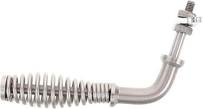 Wood Stove Door Handle: Fireplace Furnace Spring Handle - Threaded Stainless Steel Spring Grip for BBQ Grills, Pellet & Wood Stoves