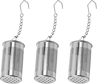 3pcs 304 Stainless Steel Tea Strainer Filter Set Creative Loose Leaf Tea Infuser with Fine Mesh Sturdy for Brewing and Drinking
