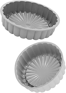 2pcs round Silicone Cake Mold Set Food-grade Nonstick Mini Cake Pans High Temperature Resistant Bakeware for Home Baking and Smash Gray