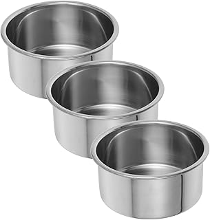 3pcs Mini round Cake Pans Set 4 Inch Small Stainless Steel Baking Pans for Mini Cakes and Pies, Straight Sided Oven Bakeware for Home Baking