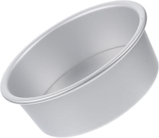 2pcs round Cake Pan with Loose Bottom, 5-inch Aluminum Alloy Removable Base Baking Mold for Cheesecake and Egg Cake, Metal Bakeware Set for Oven Baking and Kitchen Use