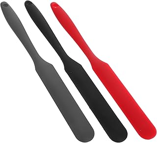 DOITOOL 3pcs Silicone Baking Spatula Set Small Flexible Dough Scraper Butter Mixing Scraper Non-stick Silicone Kitchen Tool for Baking and Cooking