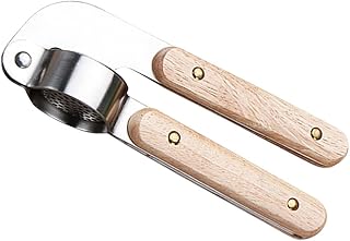 Stainless Steel Garlic Press Crusher Metal Garlic Masher Kitchen Tool for Home Cooking