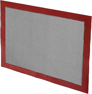 Silicone Non-stick Baking Mat Large 30x40cm Perforated Oven Liner Heat Resistant Pastry Cookie Bread Pizza Baking Sheet with Colored Border for Home Kitchen