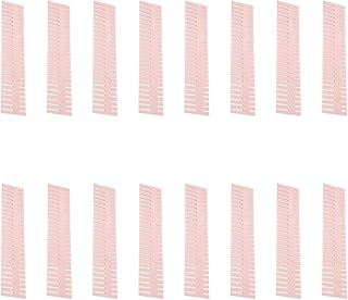 VICASKY DIY Plastic Drawer Dividers 16pcs Set Pink 37x7cm Long Storage Organizers Classification Baffles for Kitchen Office Bedroom Drawer Storage and Organization